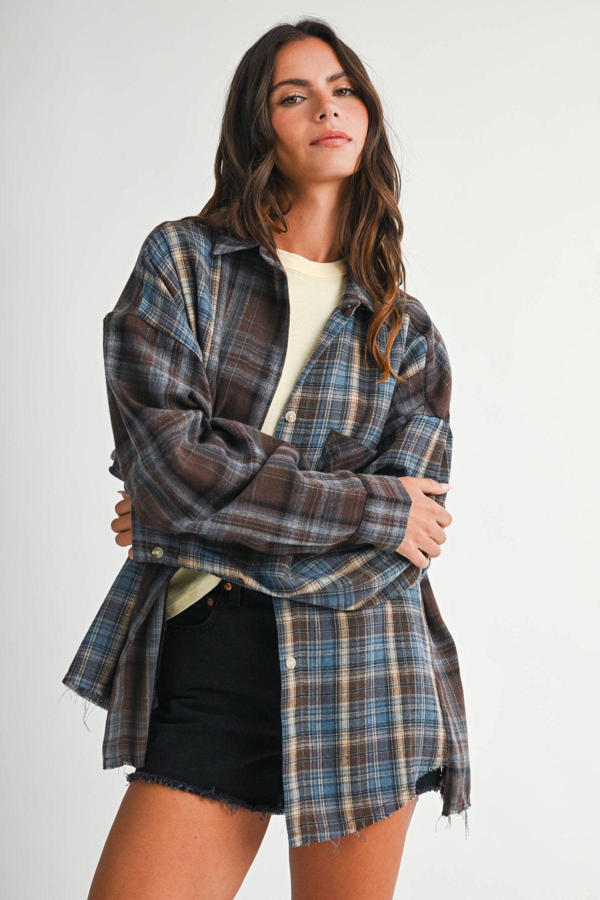 8376EN Kambrie Plaid Flannel Shirt 1