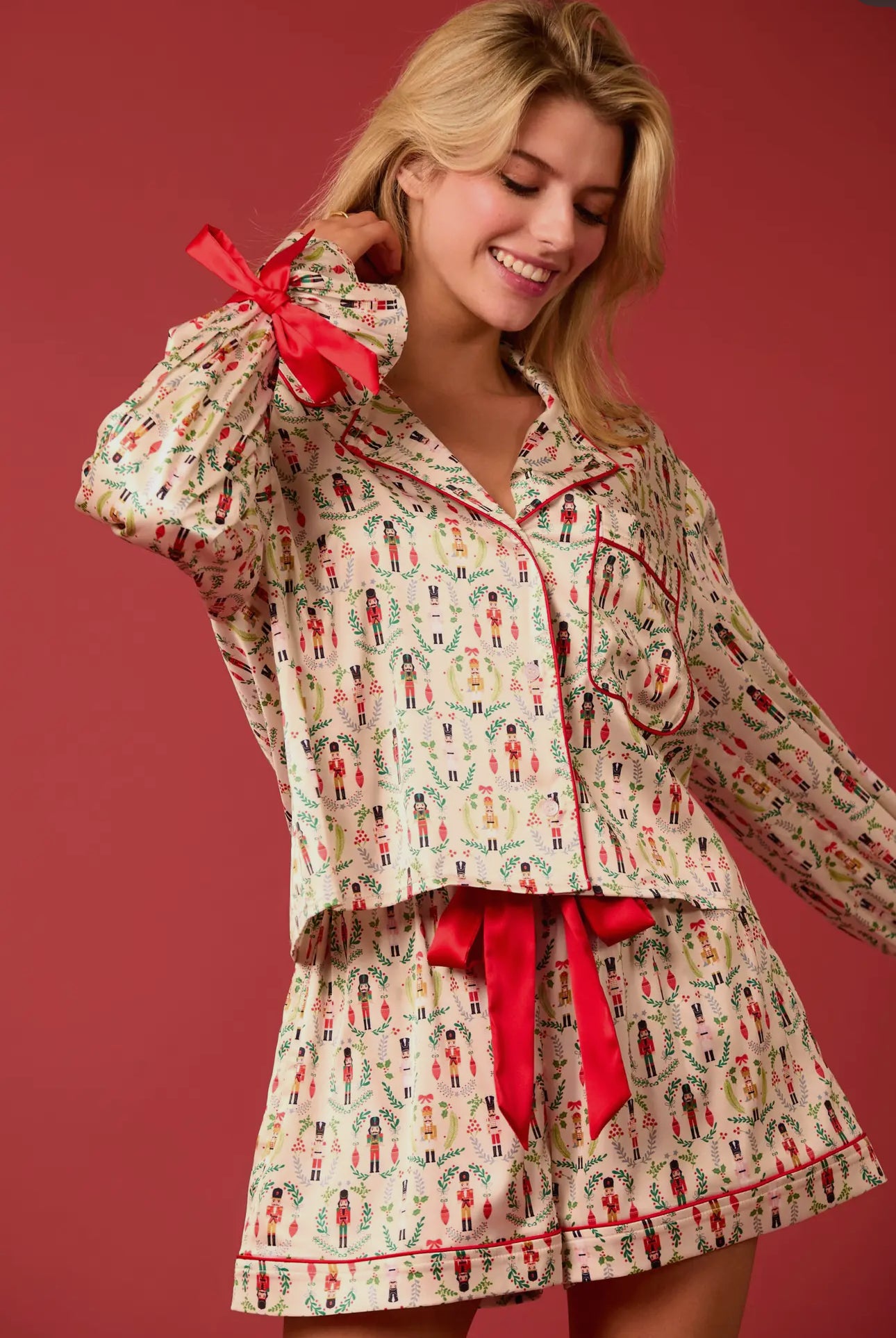 Silk Nutcracker Pajama Set