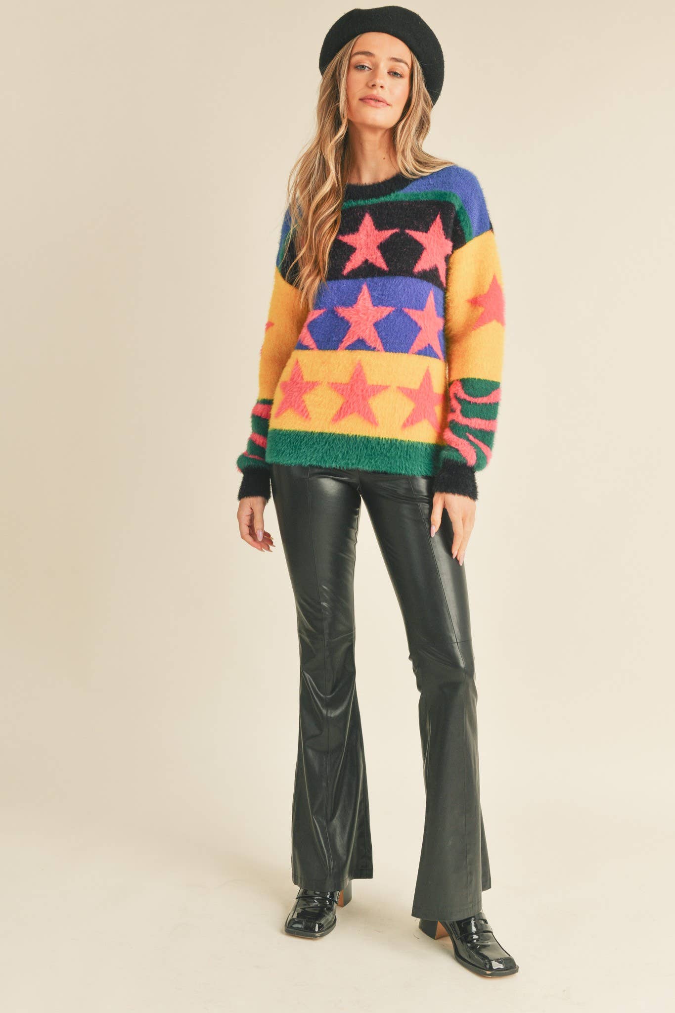 Fuzzy Fun Star Sweater
