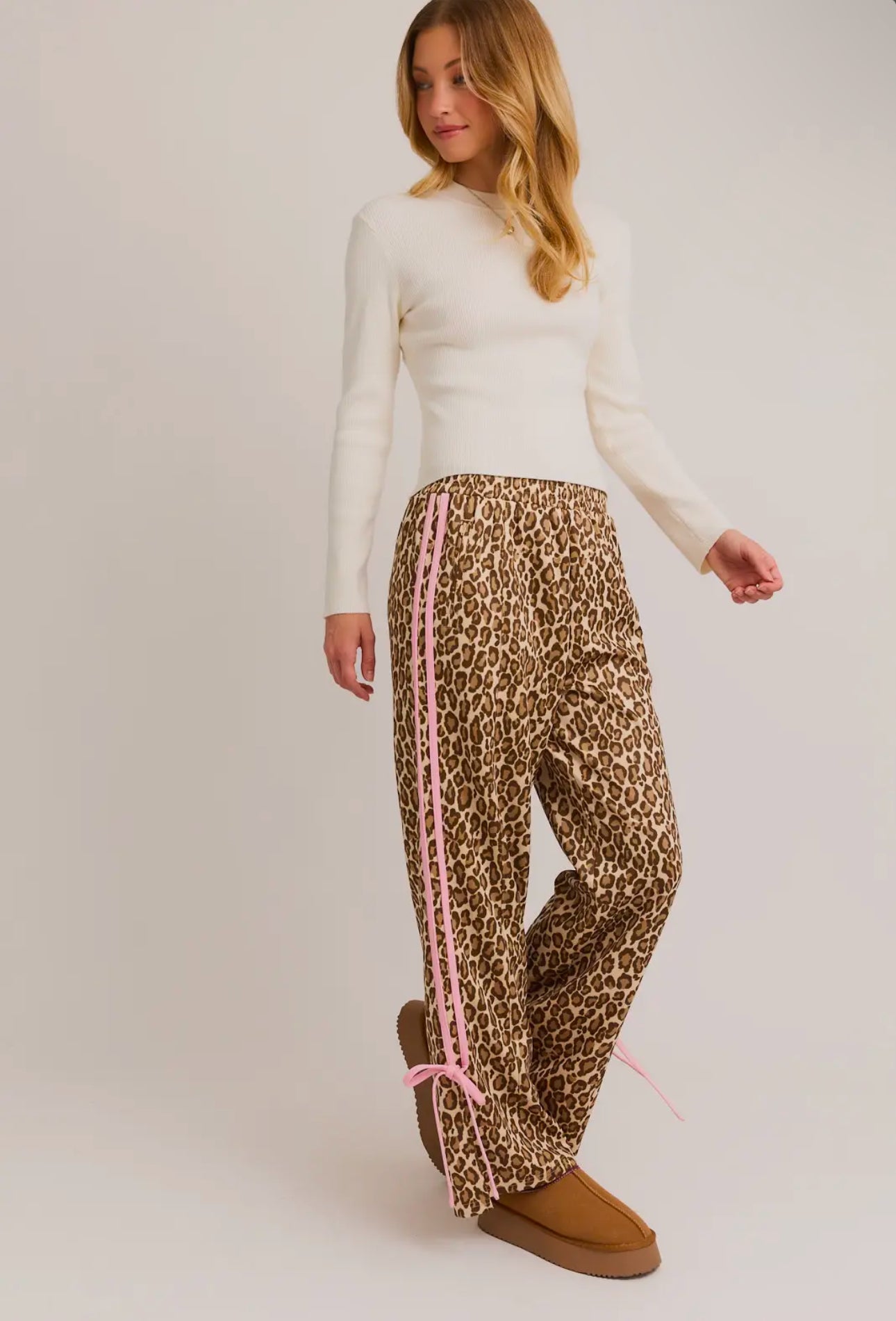 Cheetah Bow Track Pants