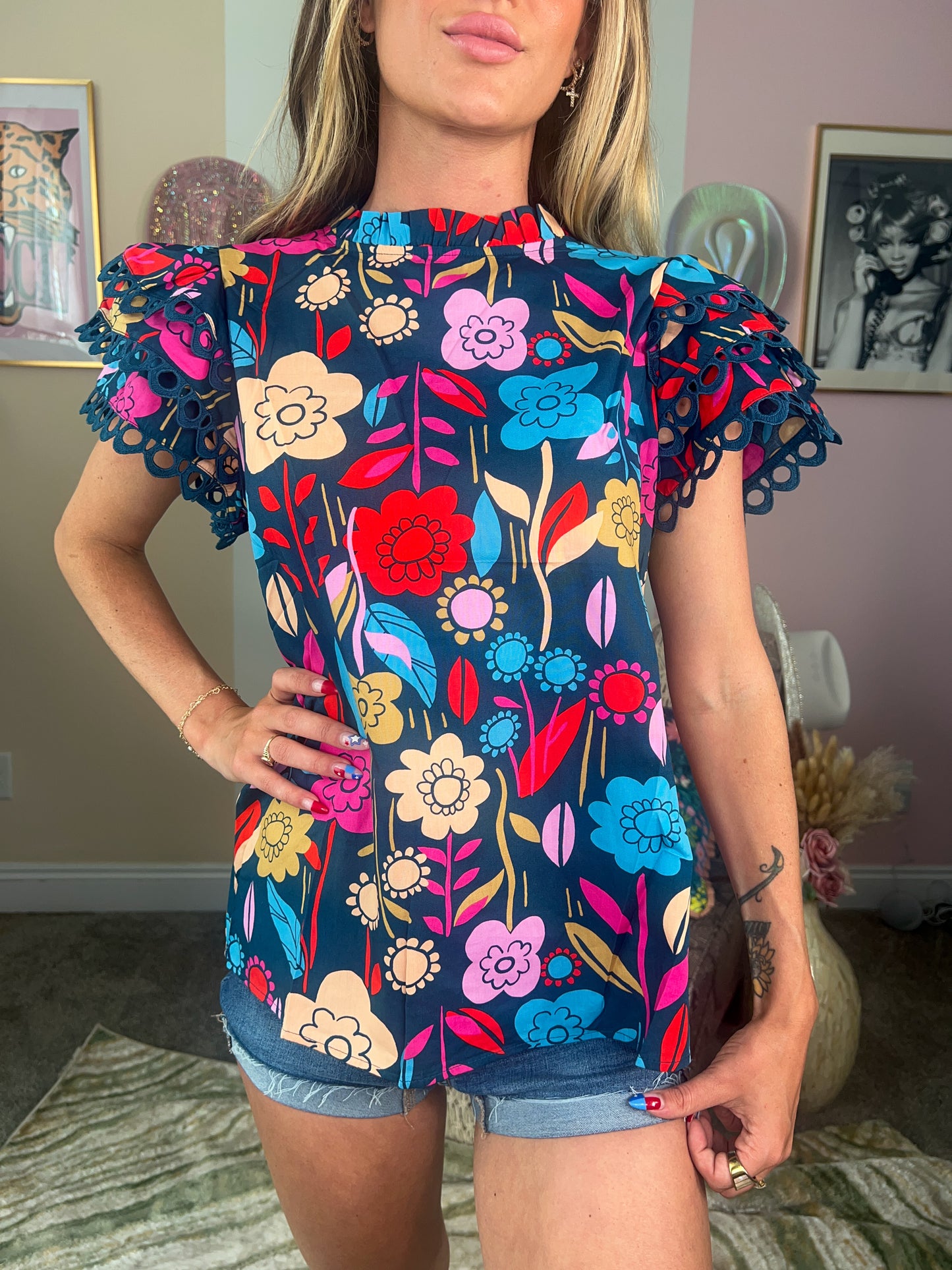 Floral Me Happy Blouse Top