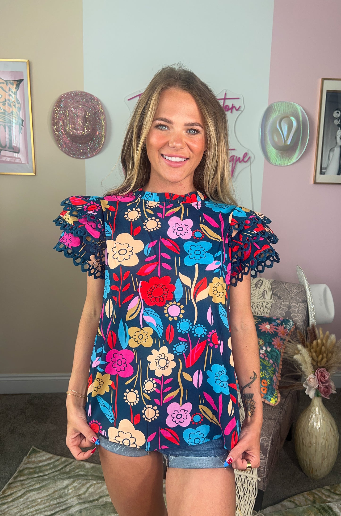 Floral Me Happy Blouse Top