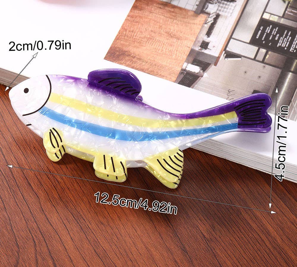 Funny Sea Fish Shaped Hair Claw Clip Vacation Hair Clip