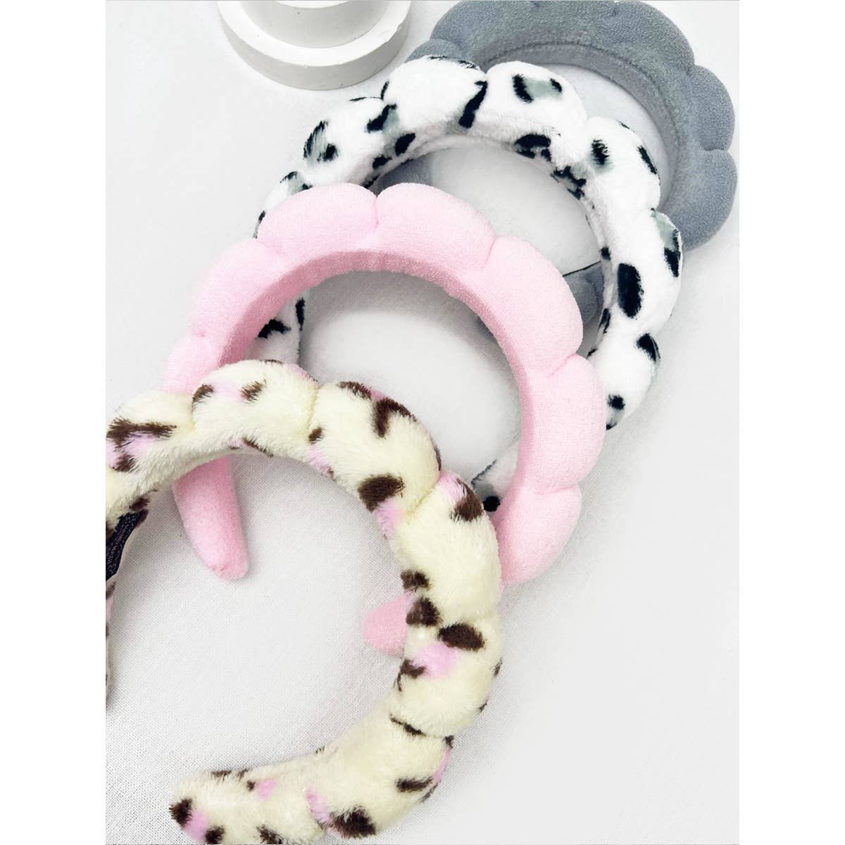 Leopard and Solid Mix of Spa Headband