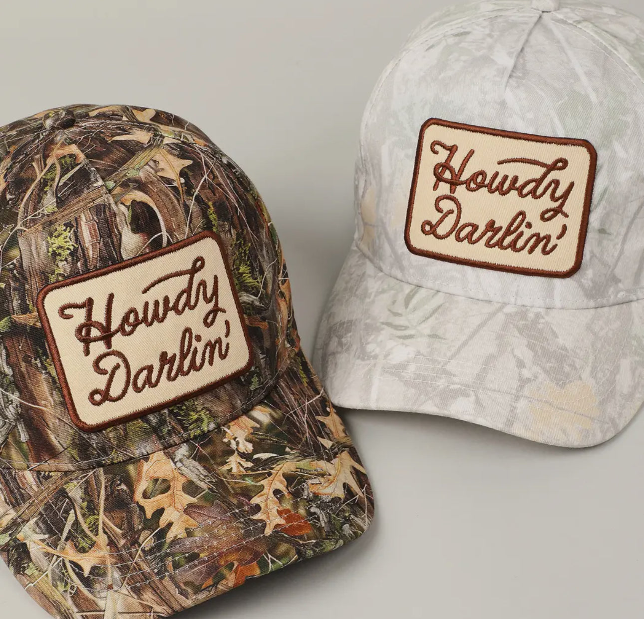 Howdy Darling Camo Hat (2 styles)