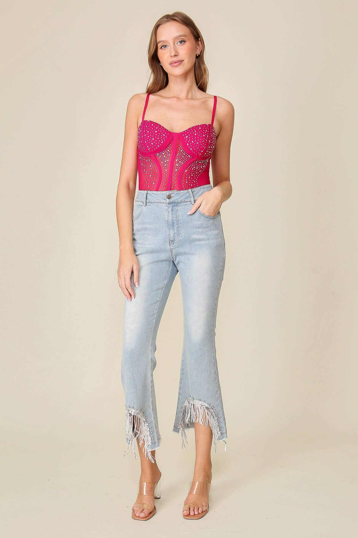 Rhinestone Mesh Bodysuit 3