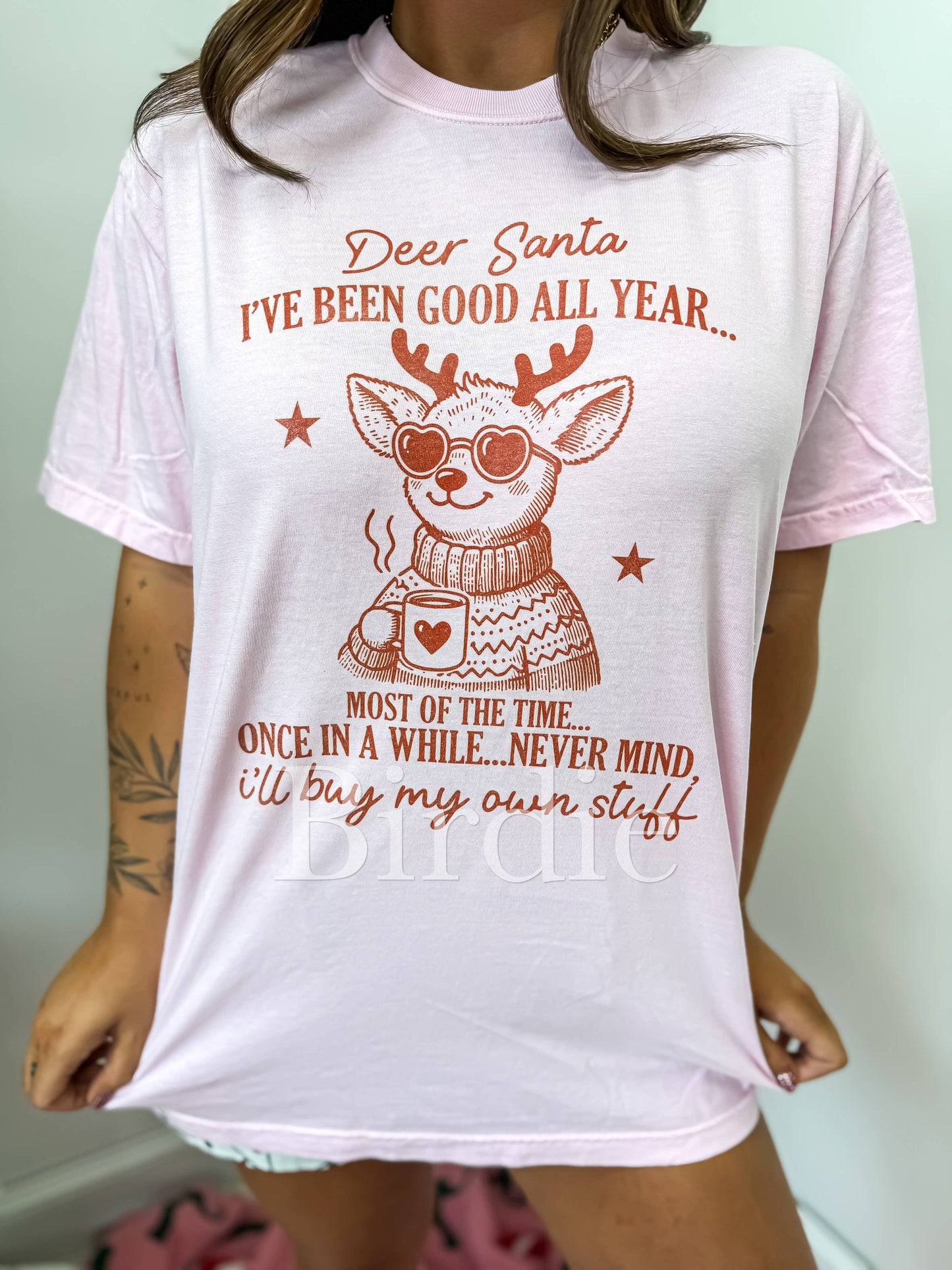 Dear Santa I've Been Good Graphic Tee on Blossom