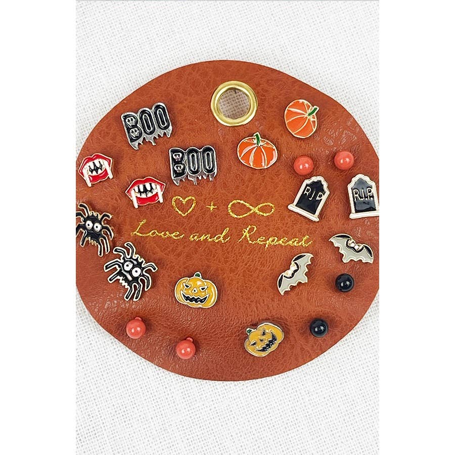 Premium Quality 10 Pairs Halloween Earrings on PU