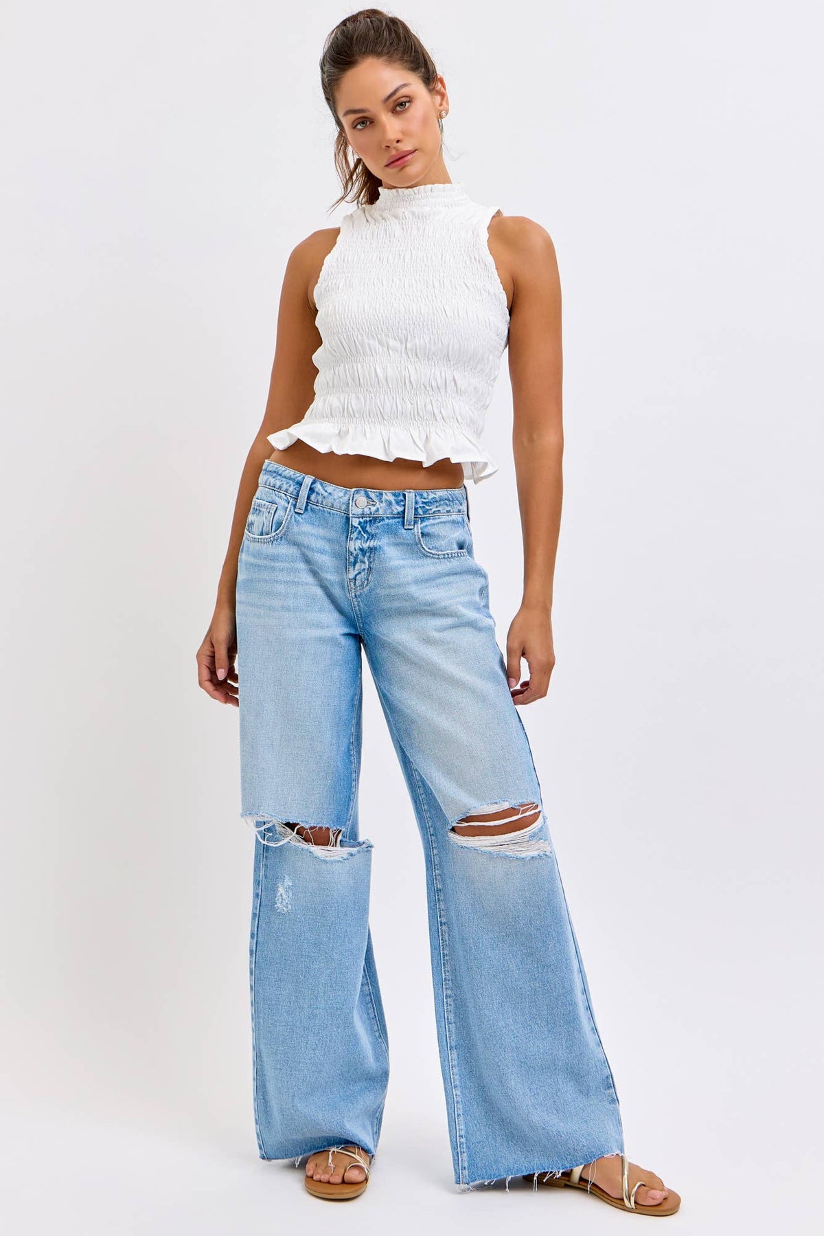 Low Rise Wide Leg