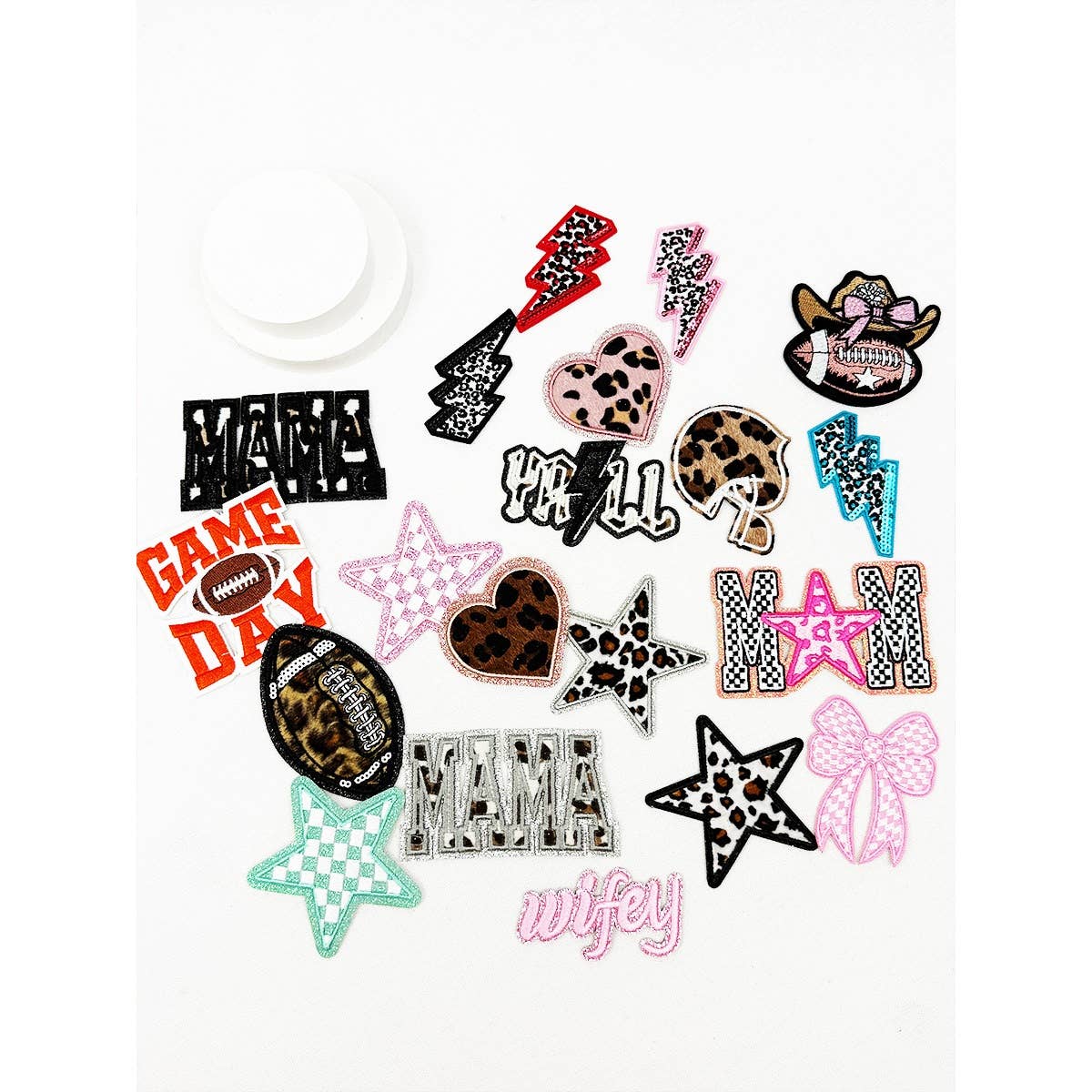 MAMA and GAME DAY Theme DIY Iron On Patches