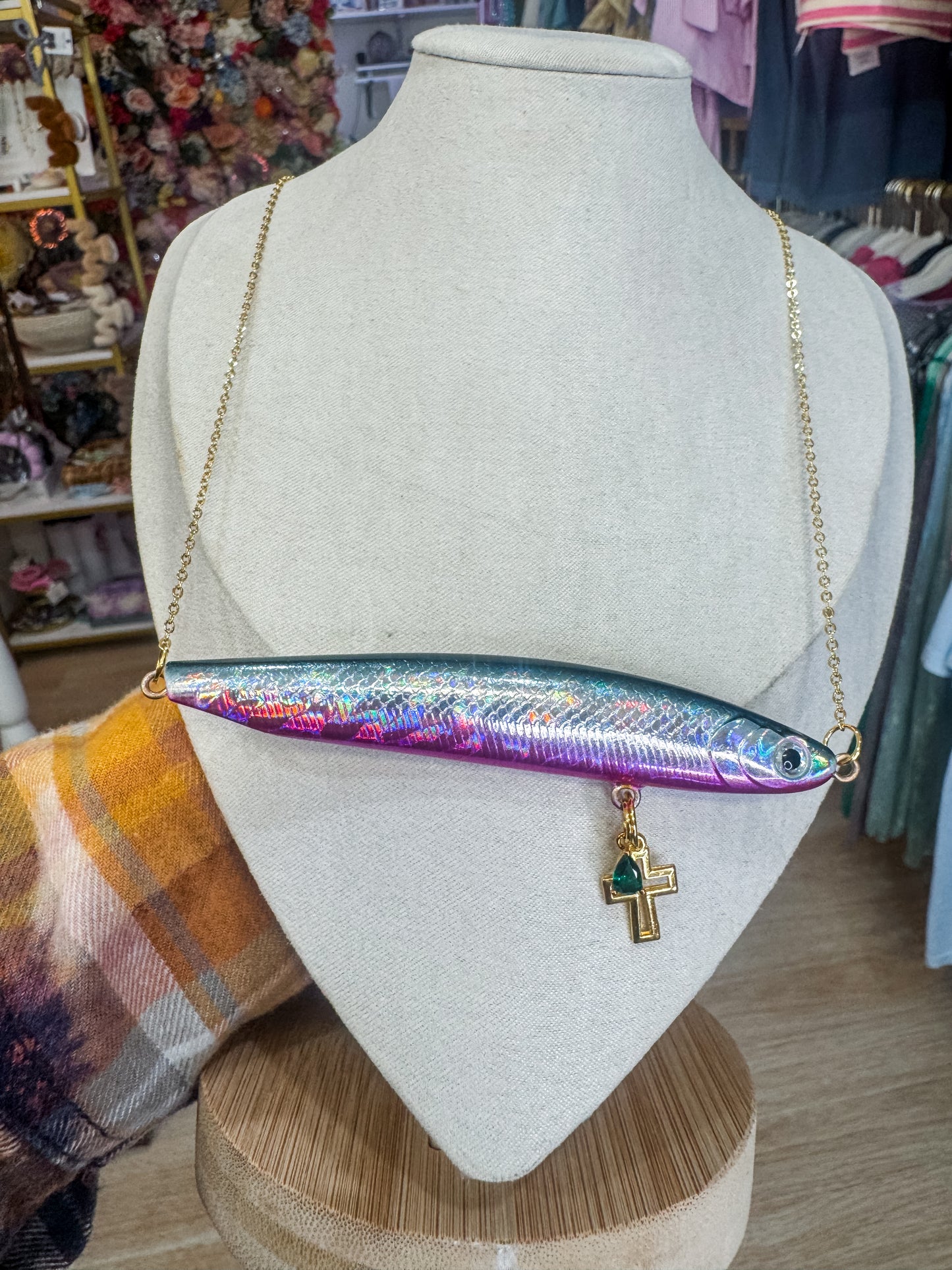 Tarnish Free Fishing Lure Necklaces