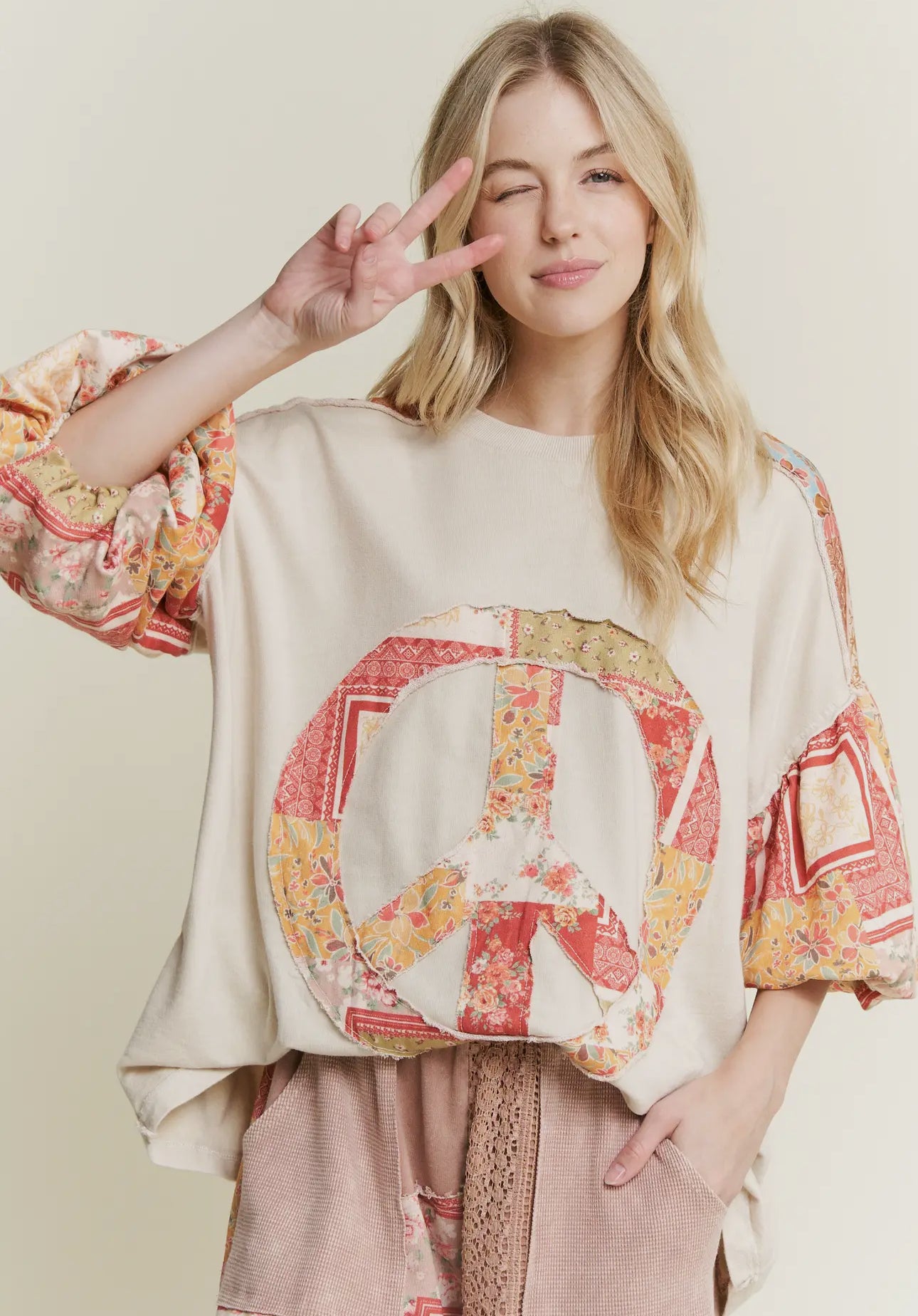 Shannon’s Favorite Peace Sign Top