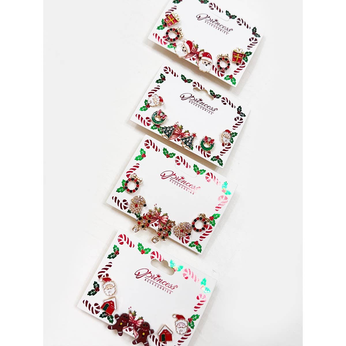 Cute Christmas Theme Sparkly Earrings