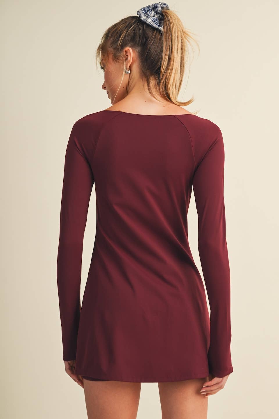 Long Sleeve Sweetheart Dress