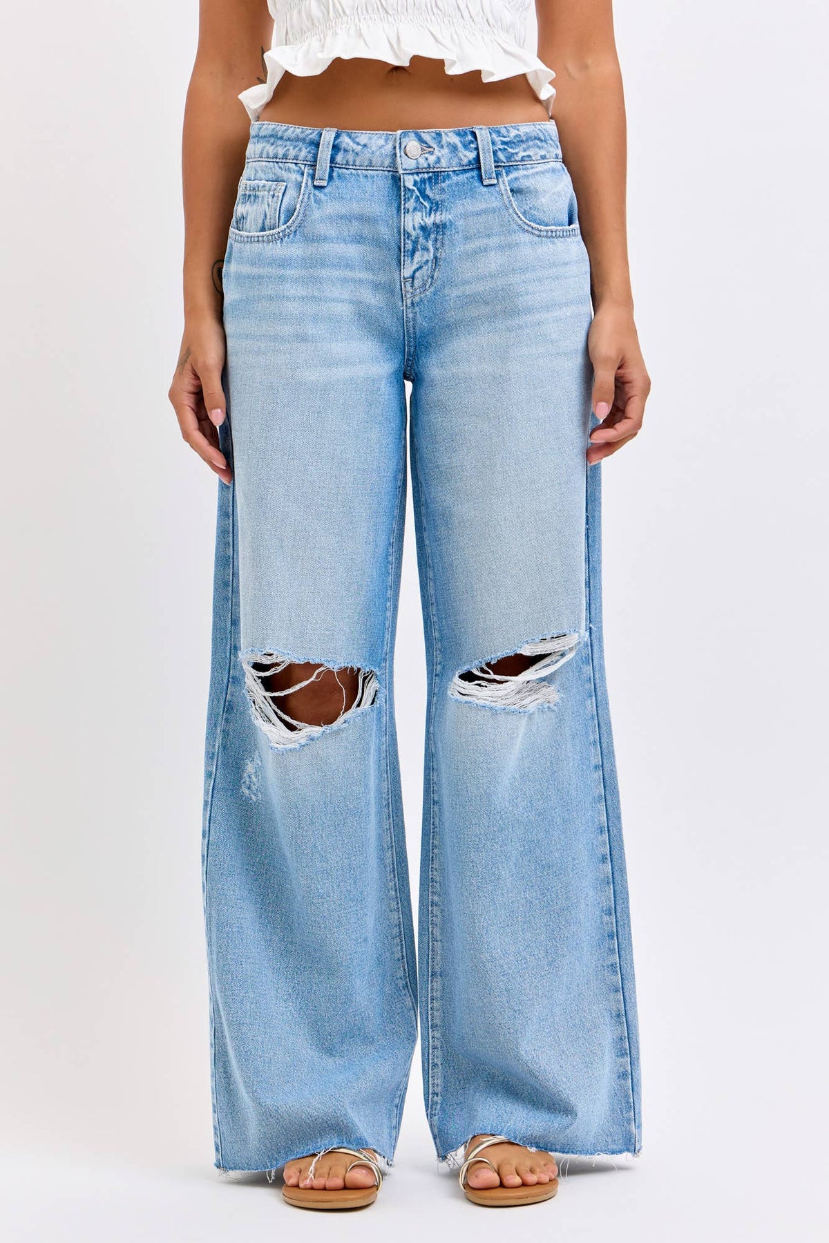 Low Rise Wide Leg