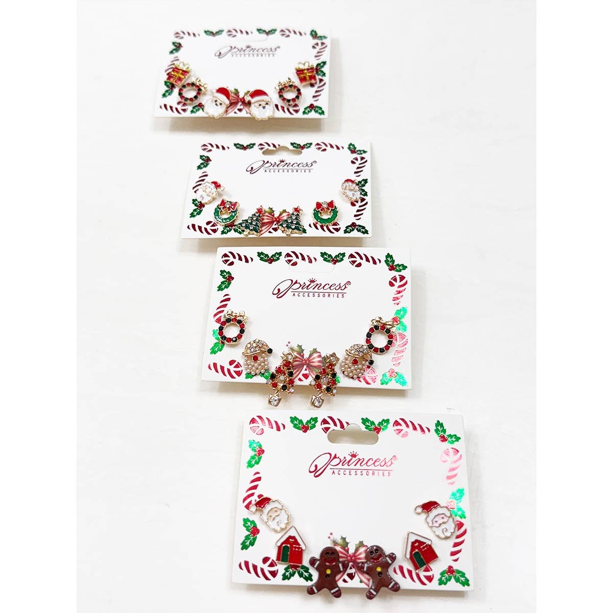 Cute Christmas Theme Sparkly Earrings