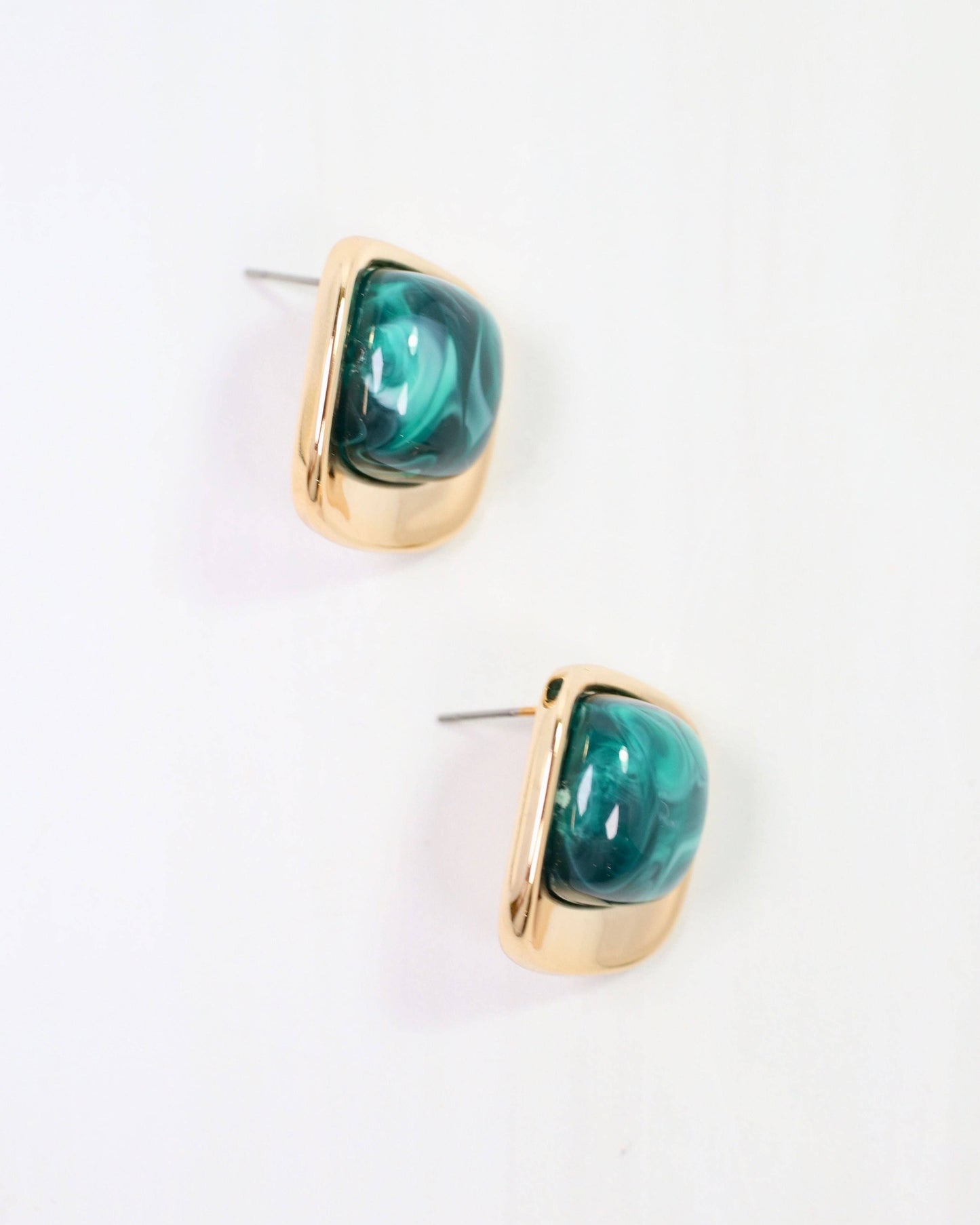 Waterbury Stud Earring Green