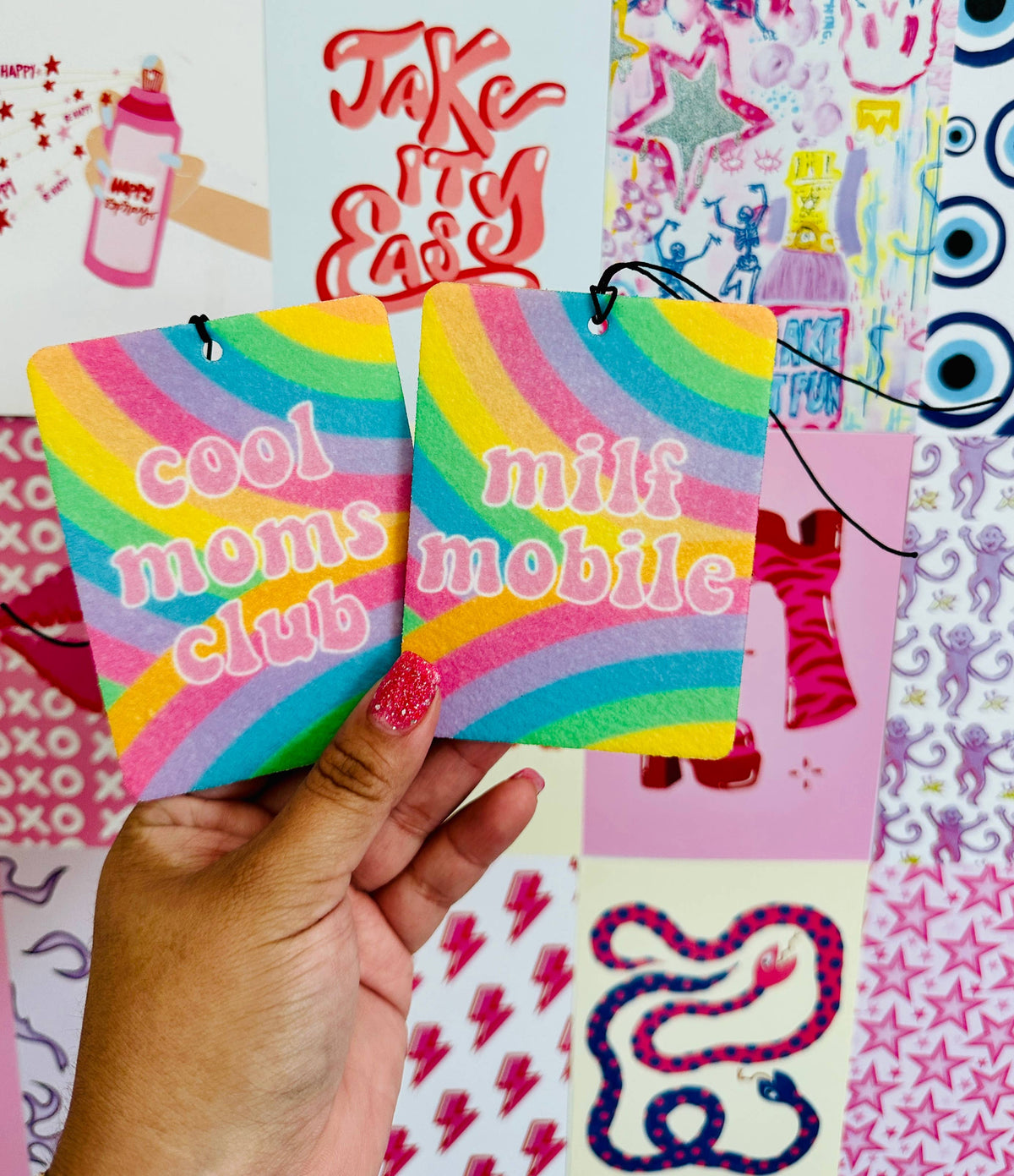 Sassy Themed felt freshies (air freshies) | set of 10