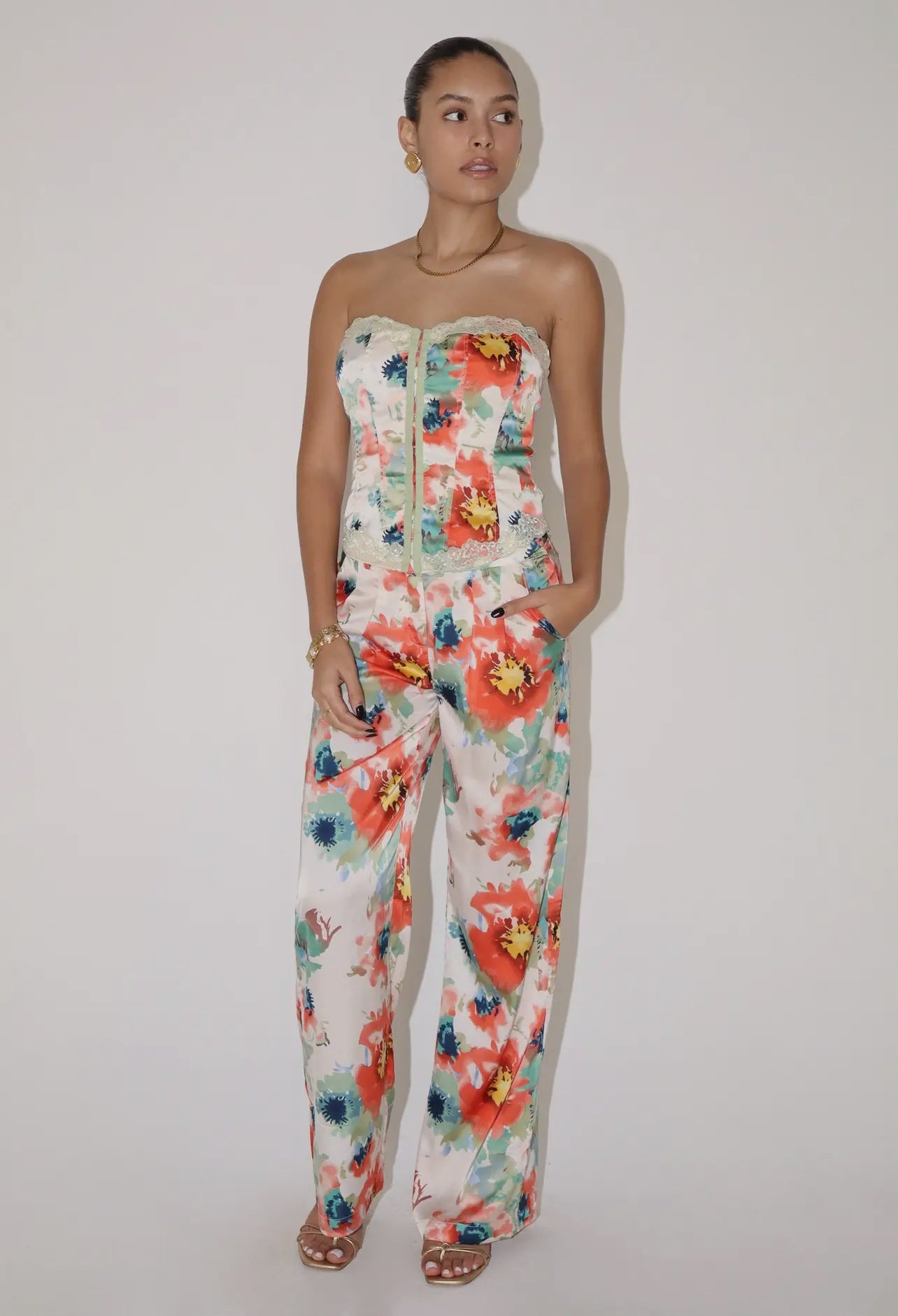 Floral Trouser Pants