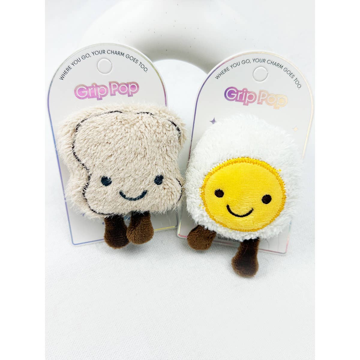 Fluffy Bear Design Mobile Phone Grip Holder
