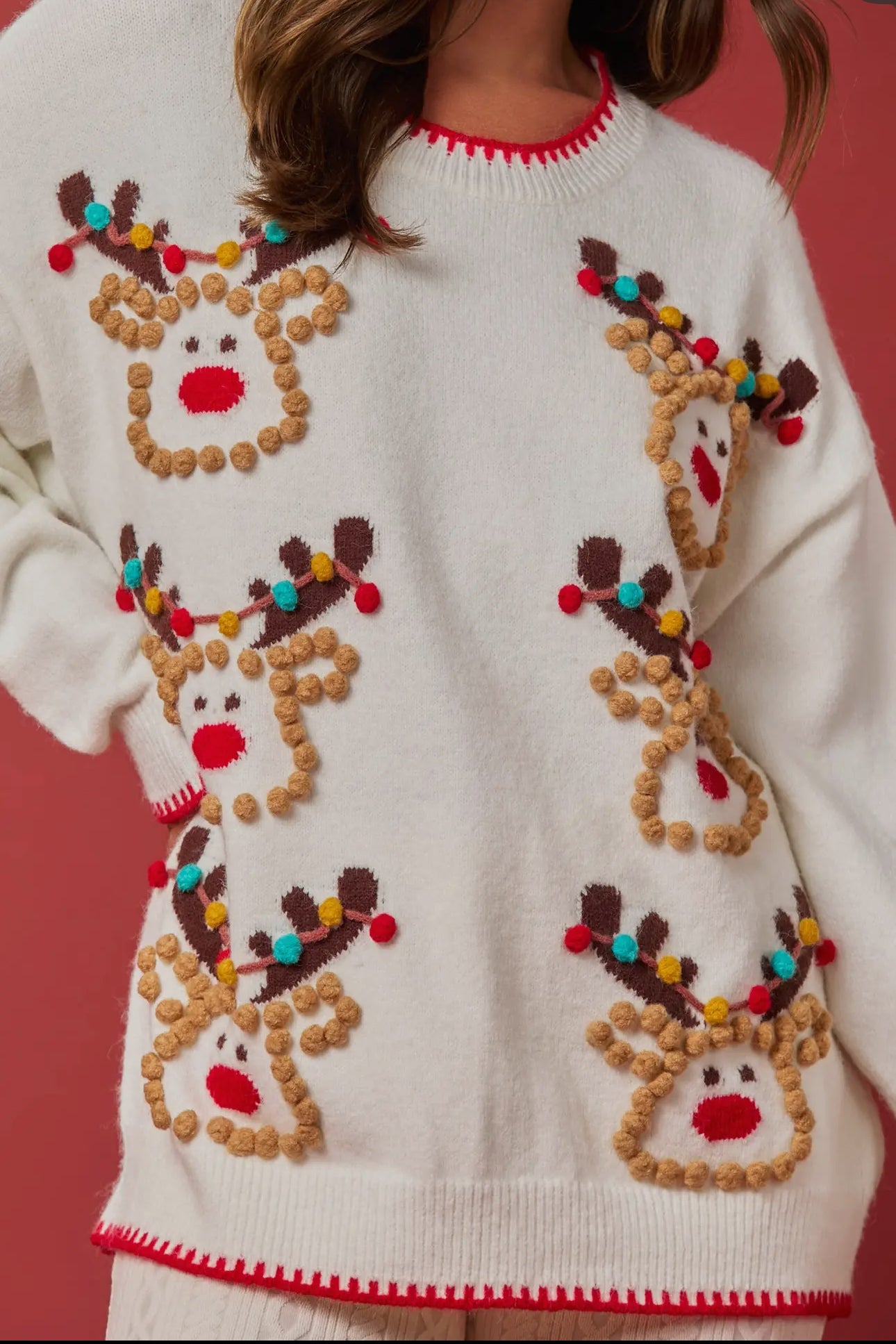 Rudolph Pokadot Sweater