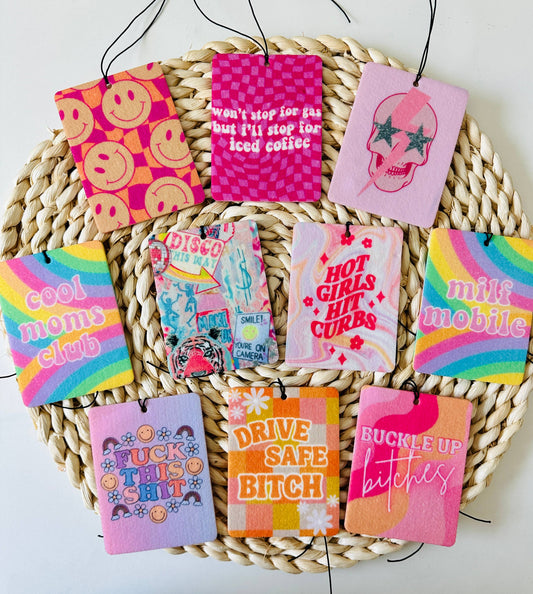 Sassy Themed felt freshies (air freshies) | set of 10
