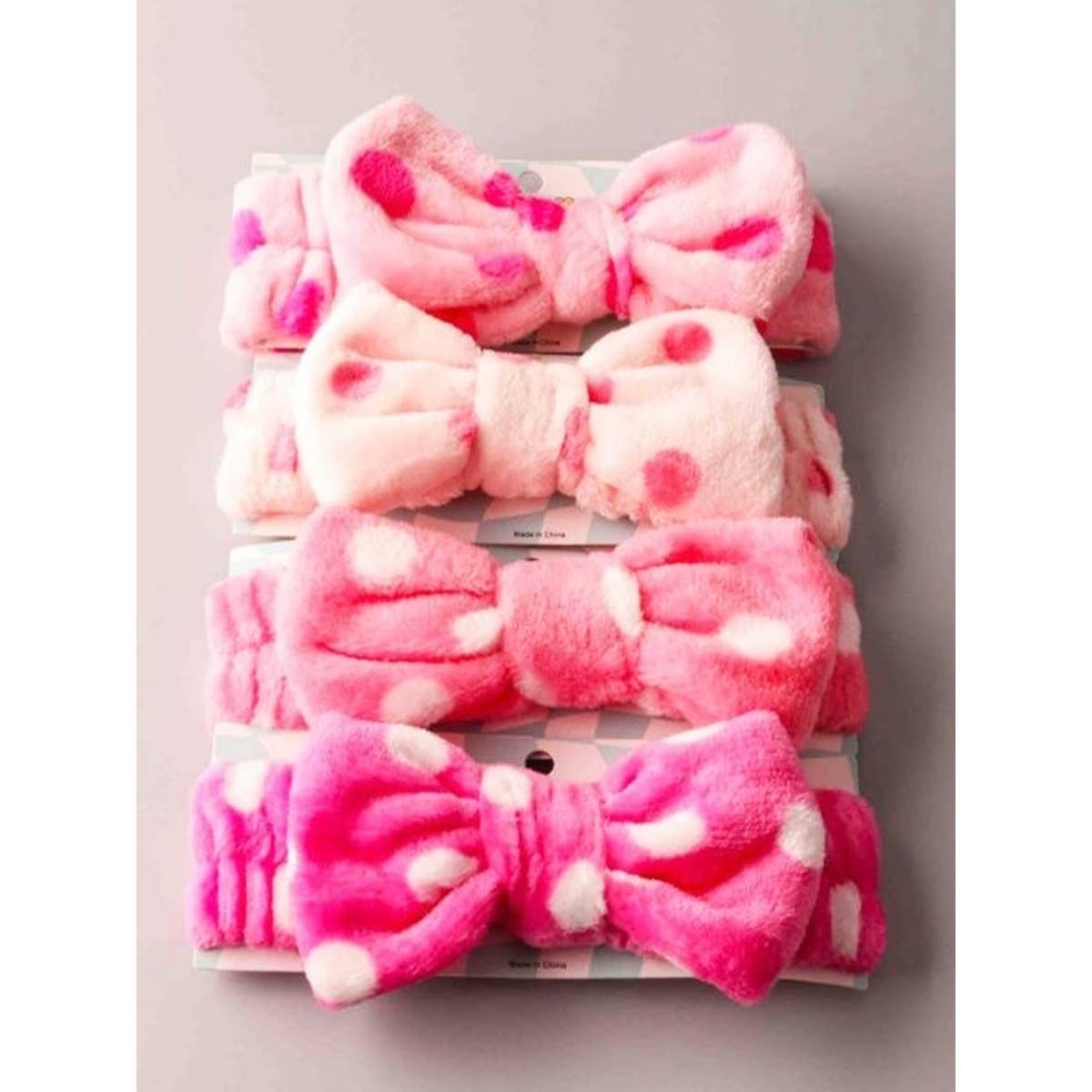 Pink Shades of Polkadot Facial Spa Headband