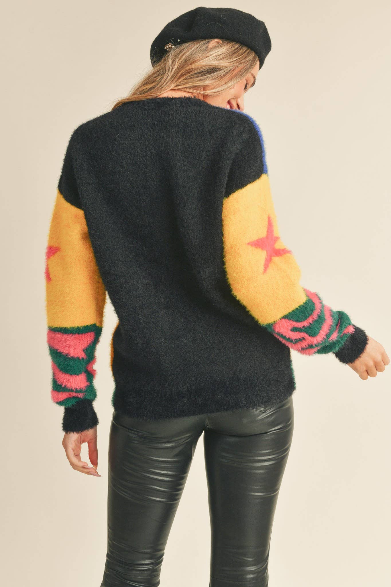 Fuzzy Fun Star Sweater