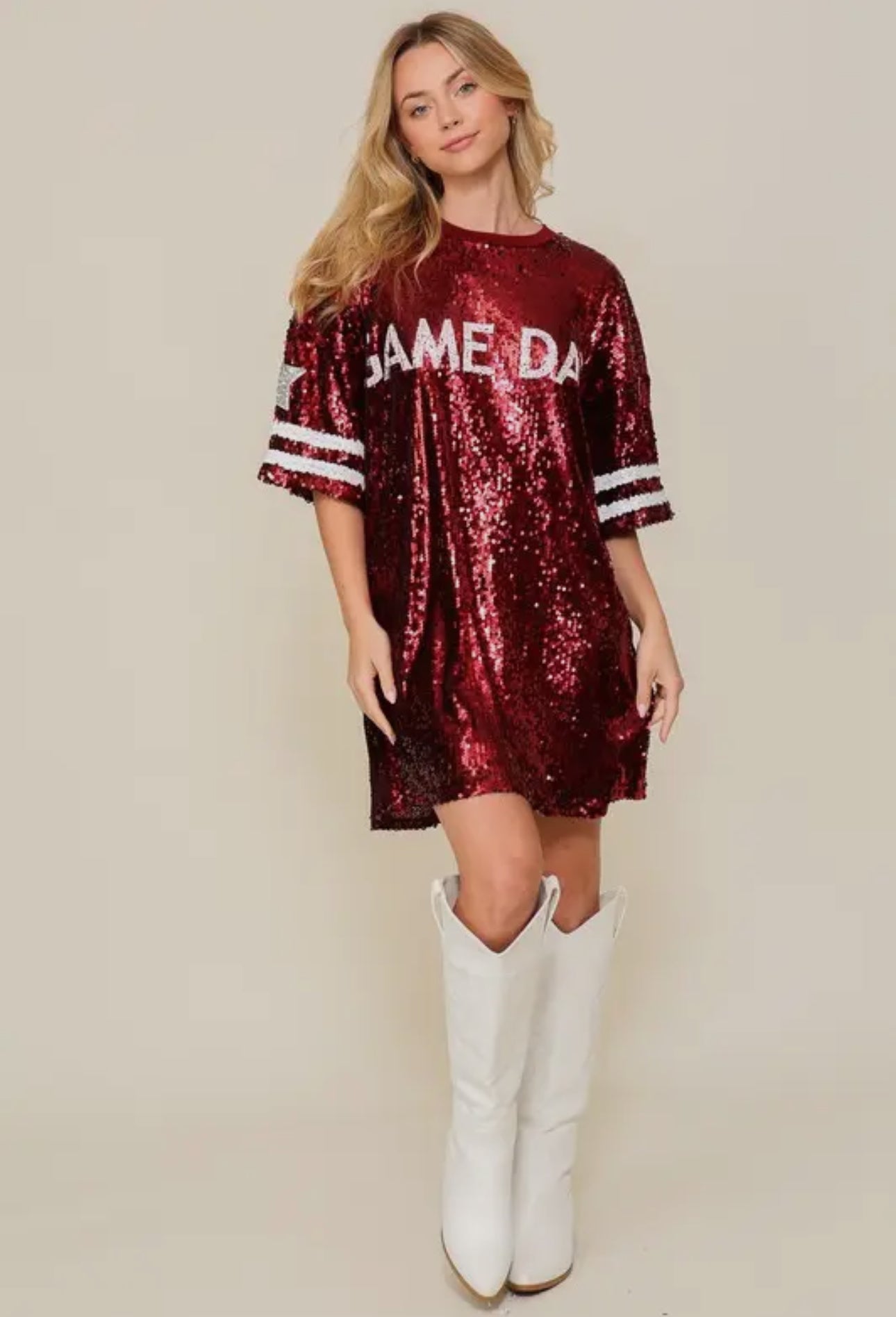 Sequin Game Day Dress