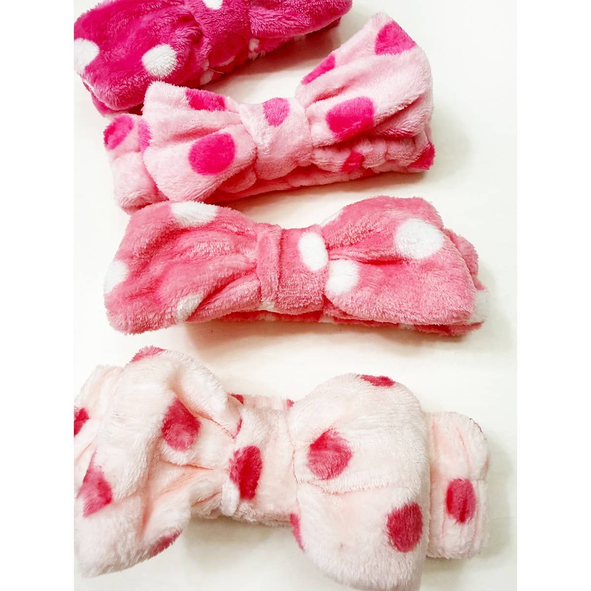 Pink Shades of Polkadot Facial Spa Headband
