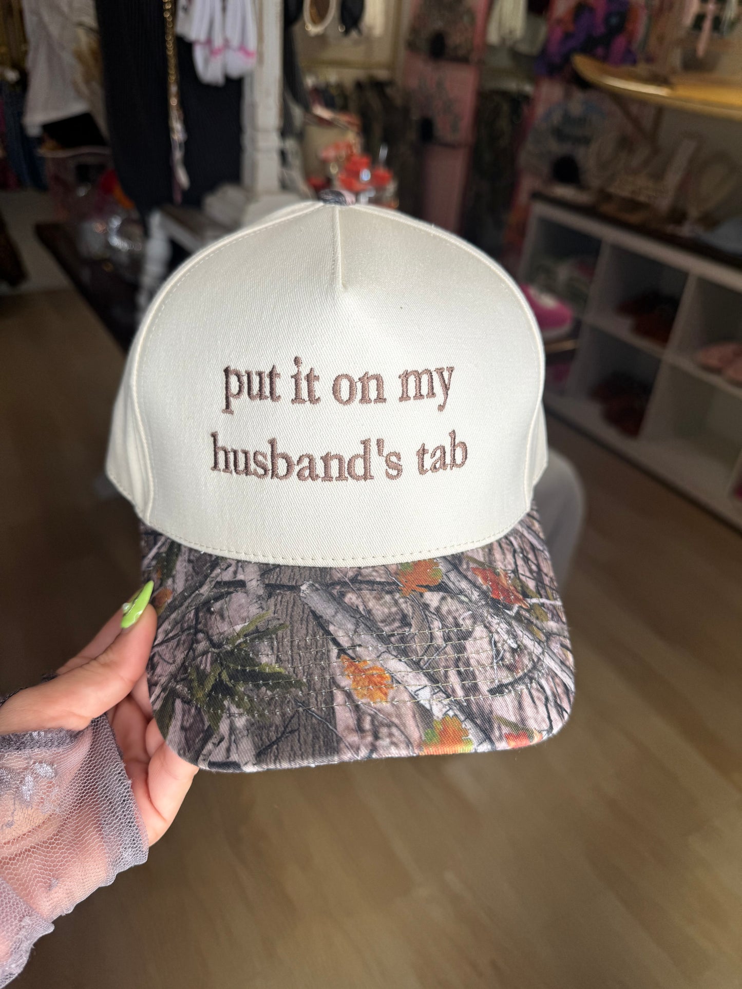 Camo Husbands Tab Hat
