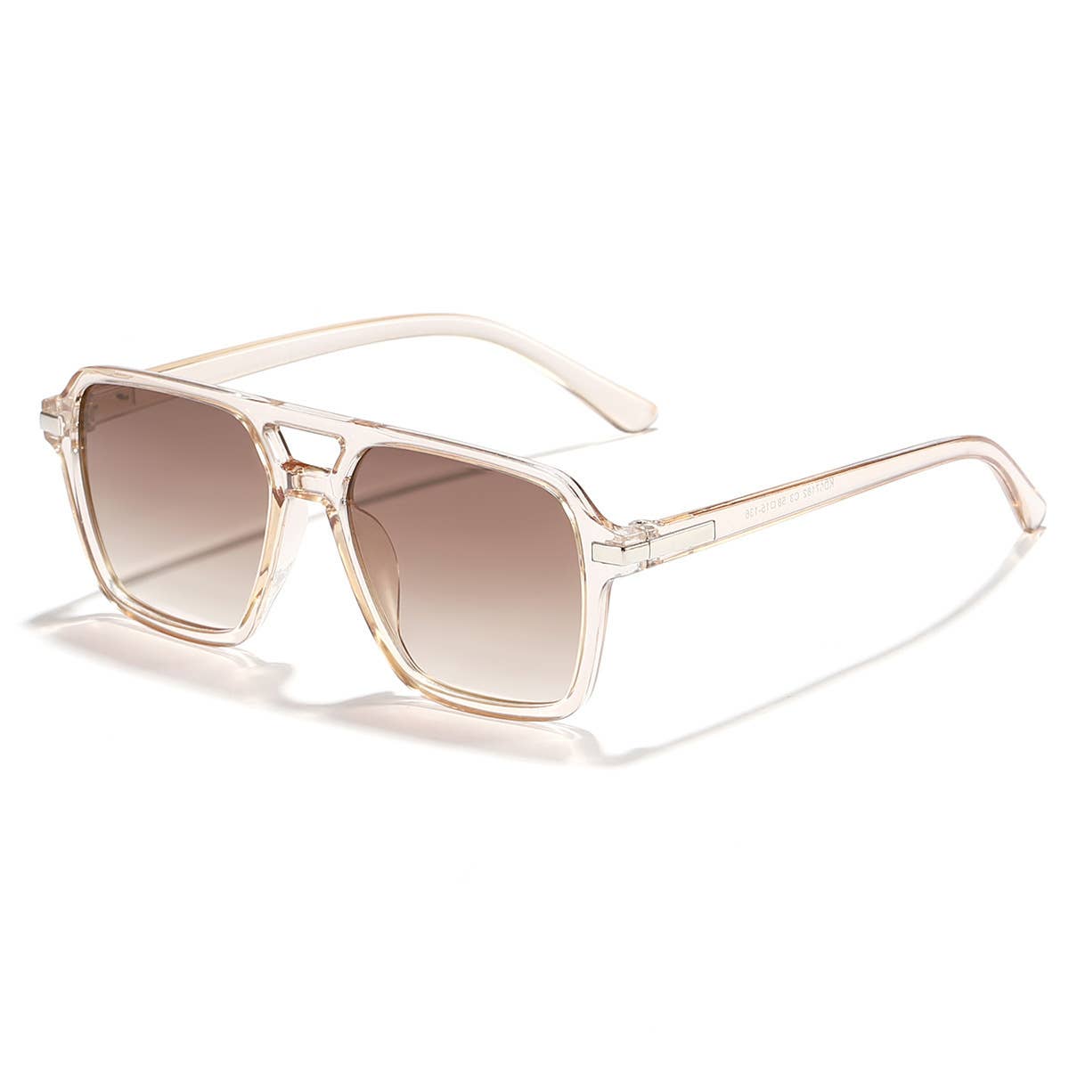 Vintage Oversized Double-Bridge Sunglasses