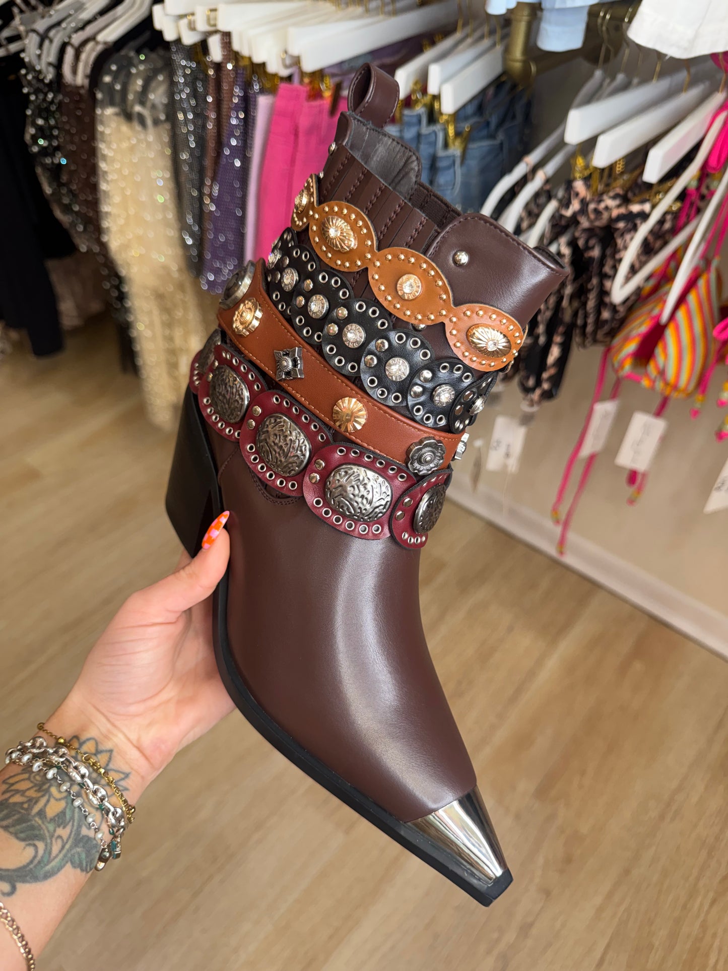 Azalea Wang Dusan Belt Boots