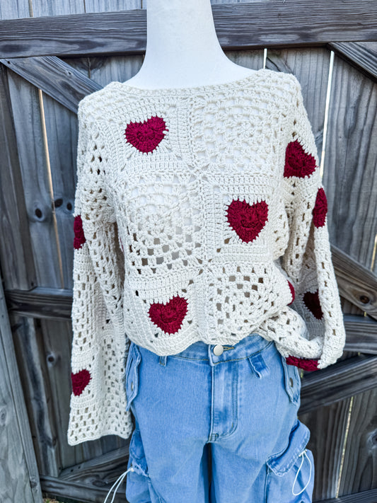 Heartfelt Crochet Top