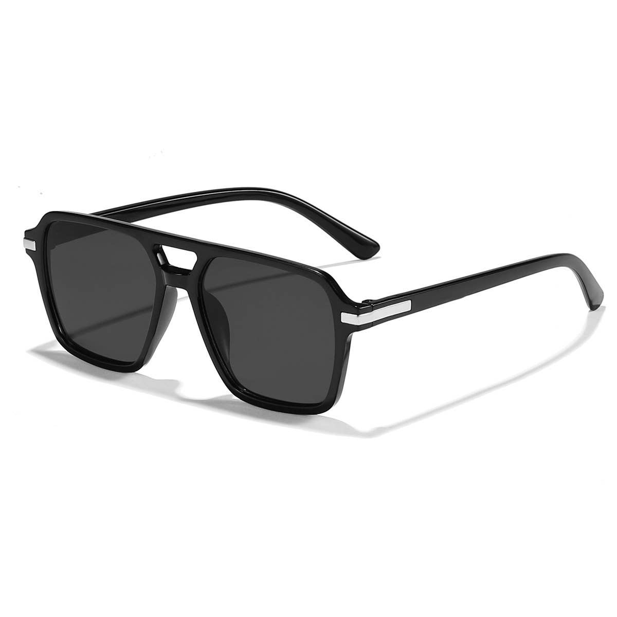 Vintage Oversized Double-Bridge Sunglasses