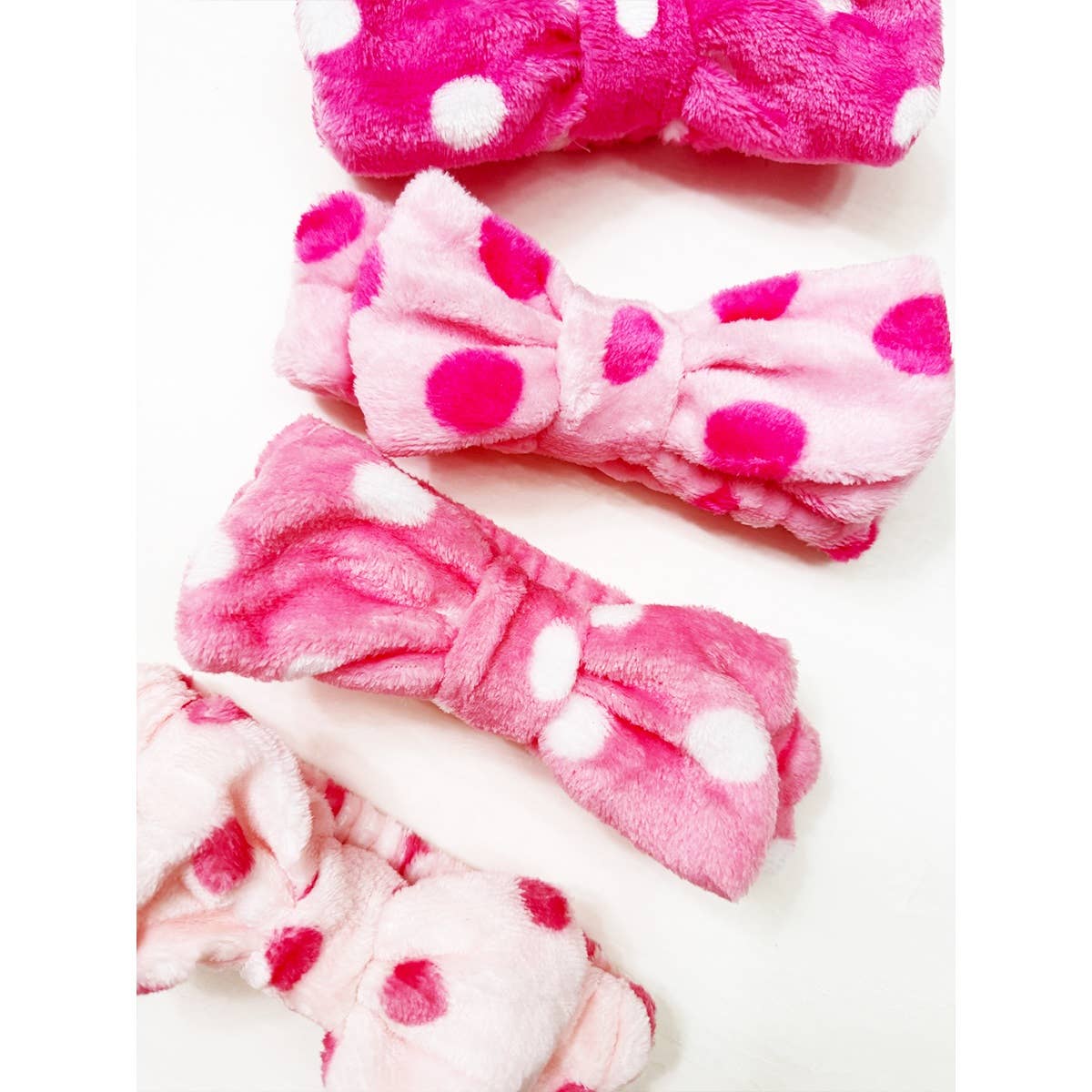 Pink Shades of Polkadot Facial Spa Headband