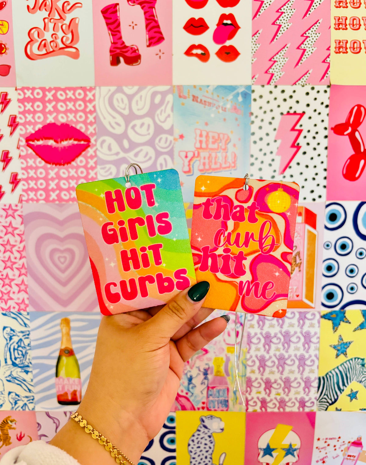 Girly Preppy Felt Freshies Boutique Freshie Air Freshener