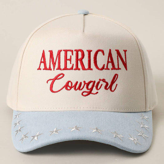 AMERICAN COWGIRL Embroidered Hat