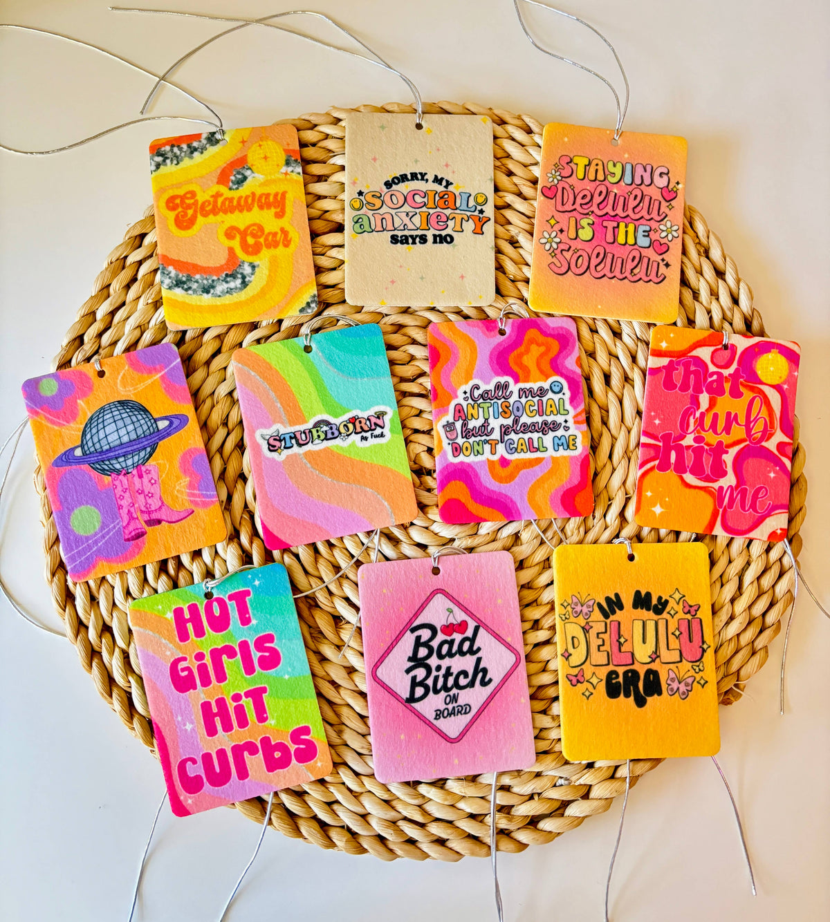 Girly Preppy Felt Freshies Boutique Freshie Air Freshener