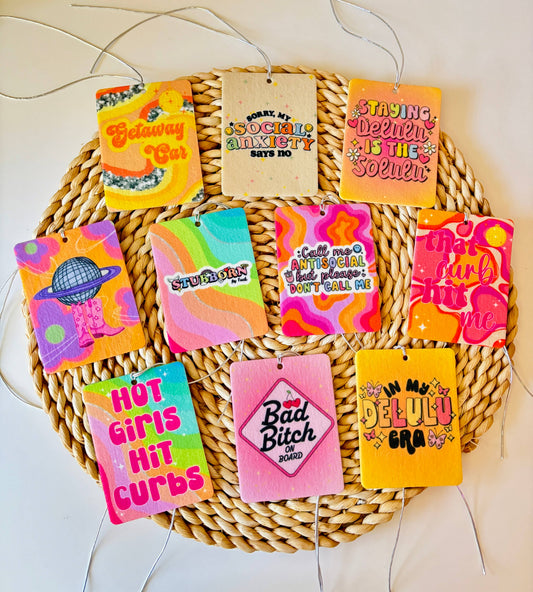 Girly Preppy Felt Freshies Boutique Freshie Air Freshener