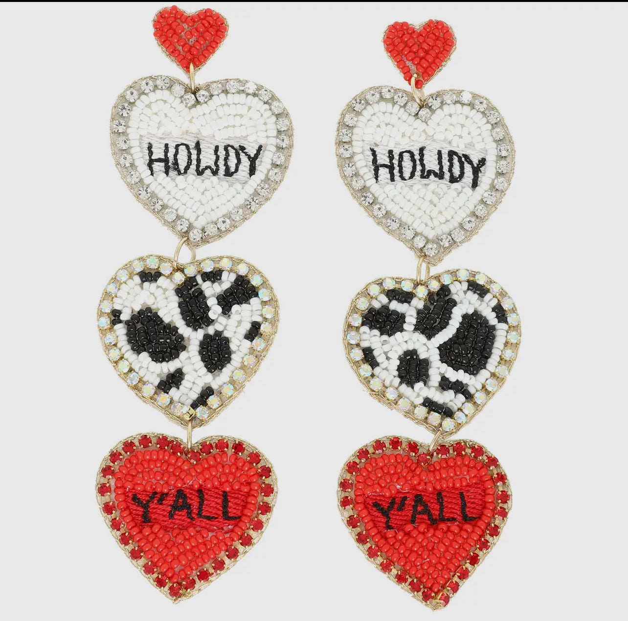 Howdy Message Earrings