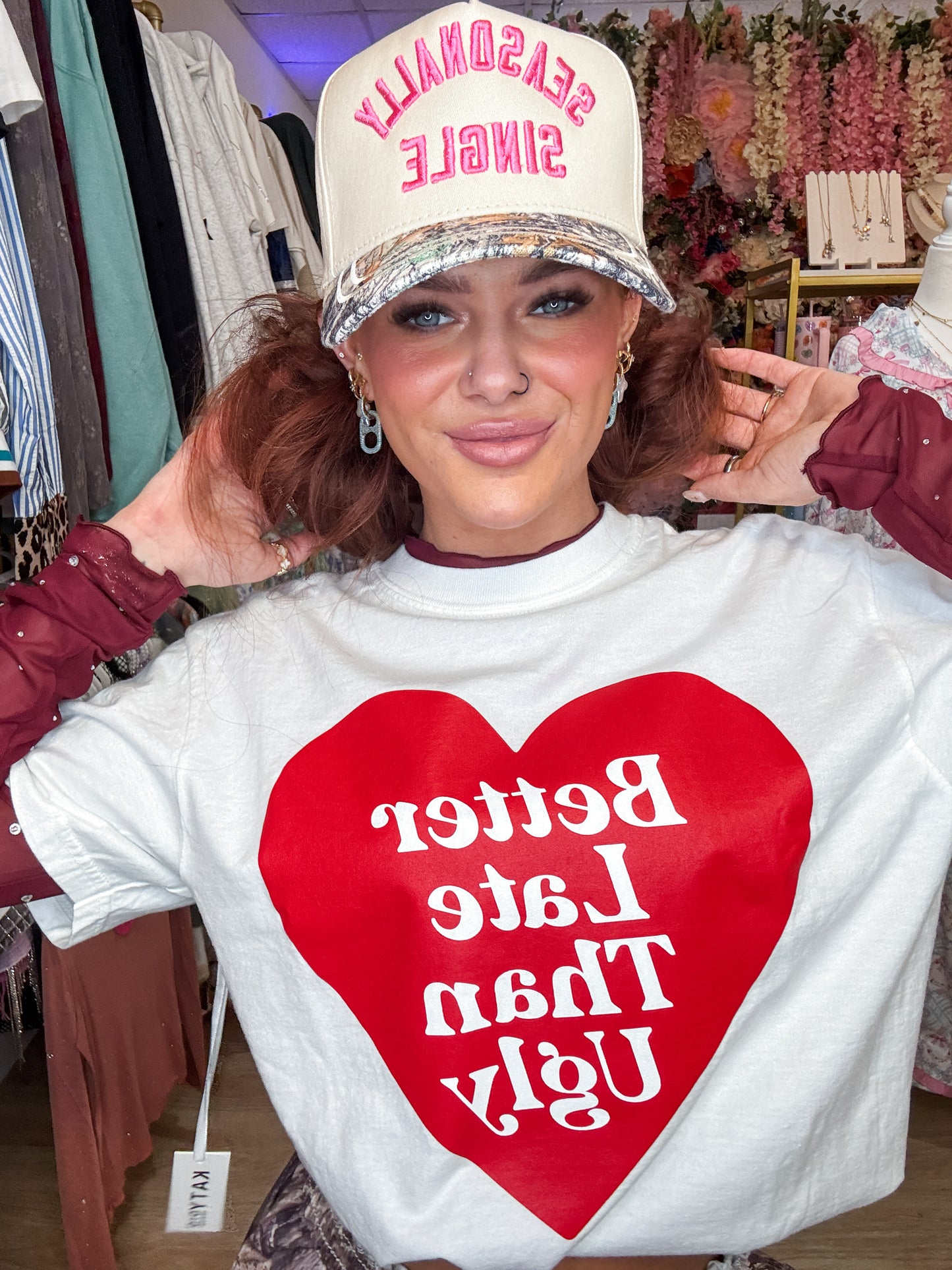 Rhinestone Trim Long Sleeve Mesh Top