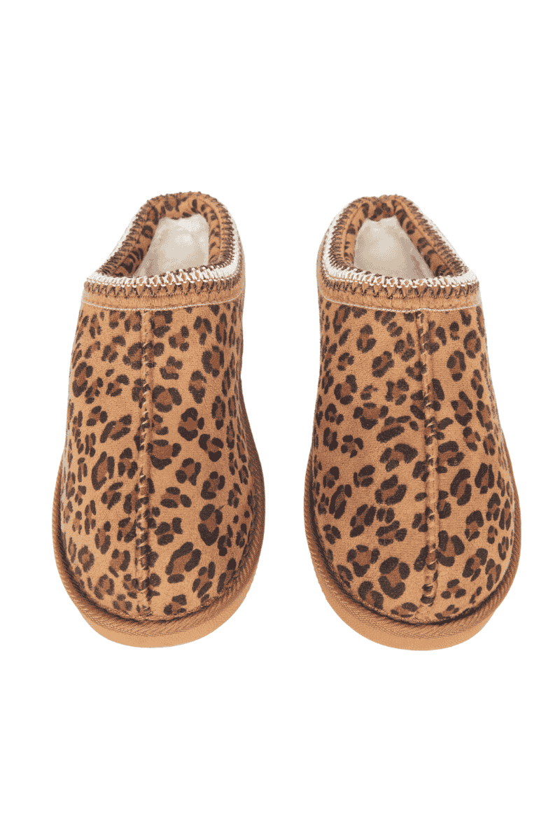 Leopard Print Embroidered Cute Slippers