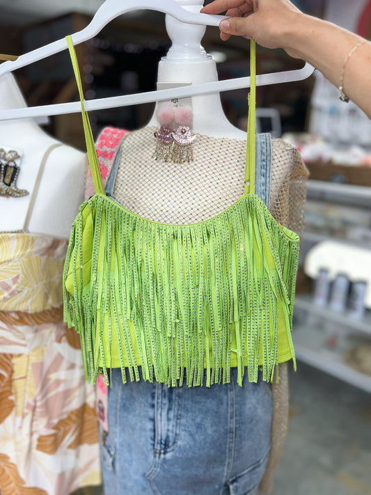 Lime Girl Crop Top