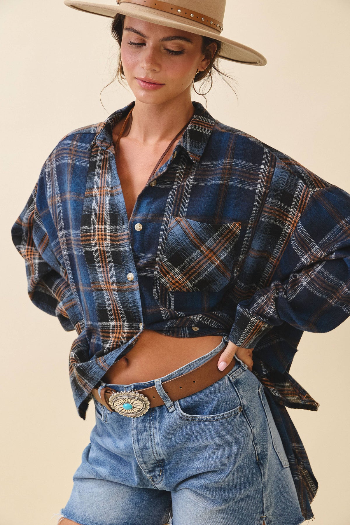 8376EN Kambrie Plaid Flannel Shirt 1