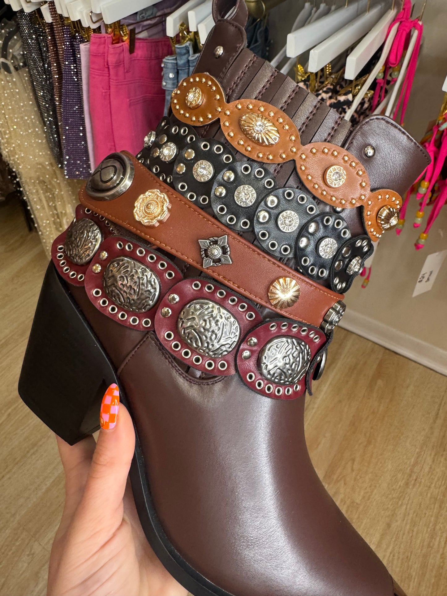 Azalea Wang Dusan Belt Boots