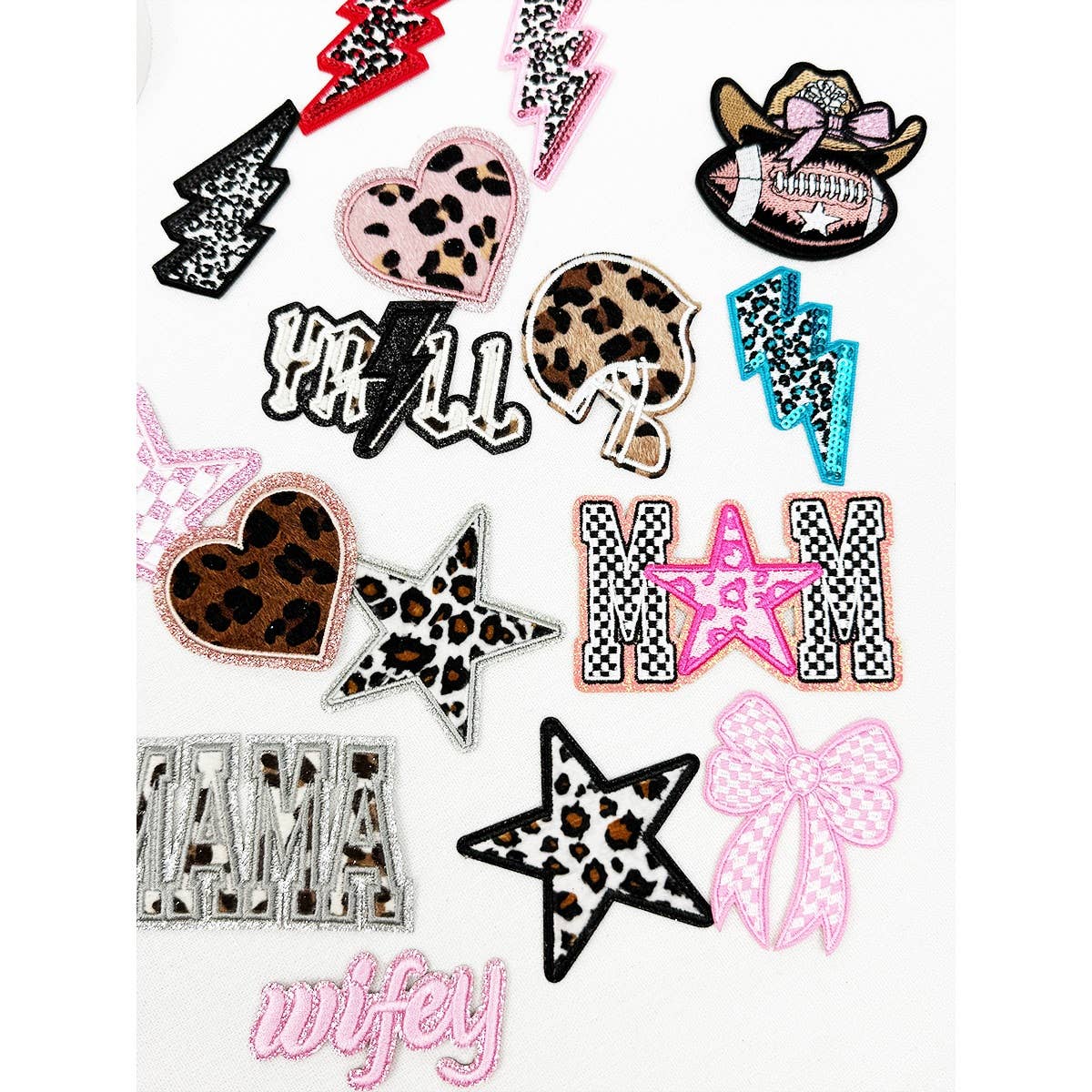 MAMA and GAME DAY Theme DIY Iron On Patches