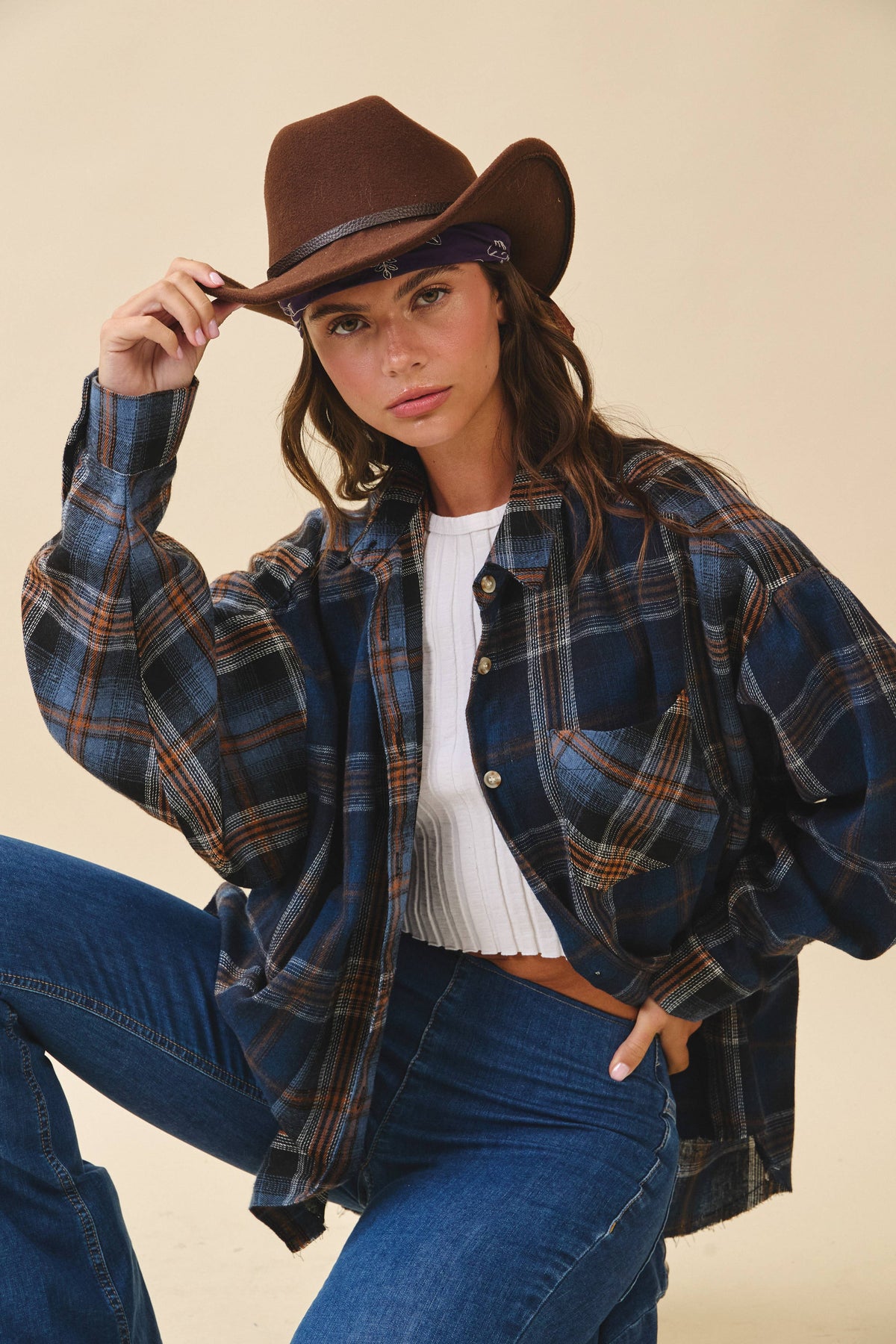 8376EN Kambrie Plaid Flannel Shirt 1