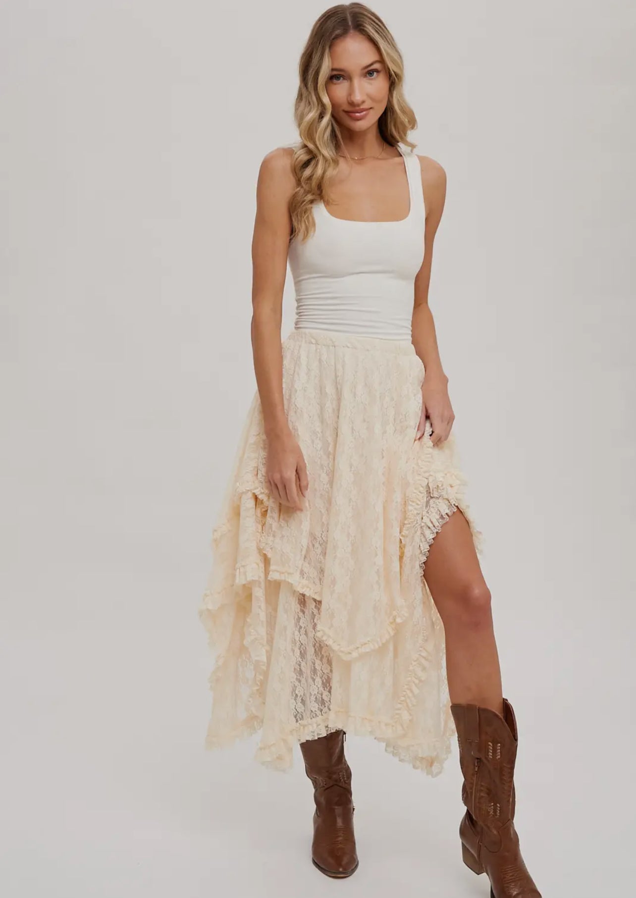 Cutest Lace Maxi Skirt