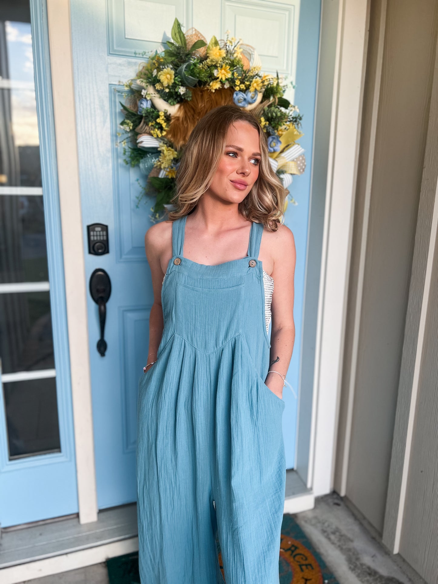 Blue Dreamy Overall Jumpsuit